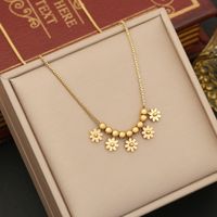 Wholesale Retro Commute Butterfly Stainless Steel Plating 18K Gold Plated Pendant Necklace sku image 2