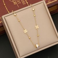 Wholesale Simple Style Commute Heart Shape Stainless Steel Plating Inlay 18K Gold Plated Zircon Pendant Necklace sku image 6