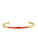 Simple Style Solid Color Copper Enamel Plating 18k Gold Plated Cuff Bracelets sku image 2