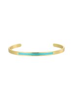 Simple Style Solid Color Copper Enamel Plating 18k Gold Plated Cuff Bracelets sku image 4