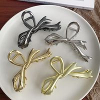 Simple Style Solid Color Alloy Plating Hair Claws main image 3