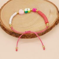 Cute Simple Style Fruit Heart Shape Beads Glass Soft Clay Wholesale Bracelets main image 8