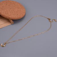 Ig Style Simple Style Heart Shape Titanium Steel Plating Inlay Zircon 18k Gold Plated Necklace main image 5