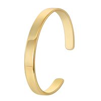 Casual Classic Style Commute Solid Color Copper Plating 18k Gold Plated Bangle main image 3