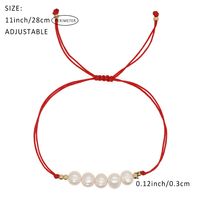 Vintage Style Simple Style Geometric Color Block Freshwater Pearl Bracelets main image 2