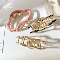 Women's Simple Style Solid Color Metal Hair Claws main image 4