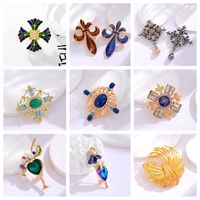 Elegant Lady Wine Glass Umbrella Alloy Inlay Rhinestones Women's Brooches main image 1