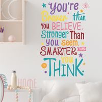 Casual Letter Pvc Wall Sticker main image 1