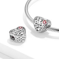 Elegant Sweet Heart Shape Sterling Silver Inlay Zircon Jewelry Accessories main image 2