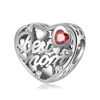 Elegant Sweet Heart Shape Sterling Silver Inlay Zircon Jewelry Accessories main image 1