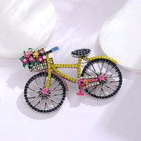 Elegant Classic Style Conch Eye Bicycle Alloy Inlay Rhinestones Women's Brooches sku image 9