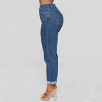 Women's Daily Simple Style Solid Color Ankle-length Washed Jeans main image 5
