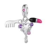 Casual Clown Water Droplets Elephant Sterling Silver Inlay Zircon Jewelry Accessories sku image 6