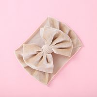 Simple Style Solid Color Bow Knot Cloth Hair Band sku image 2