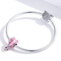 Casual Cute Animal Hot Air Balloon Sterling Silver Inlay Zircon Jewelry Accessories main image 2