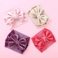 Simple Style Solid Color Bow Knot Cloth Hair Band main image 2