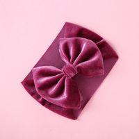 Simple Style Solid Color Bow Knot Cloth Hair Band sku image 9