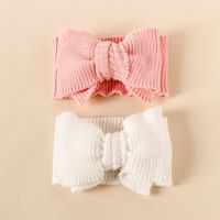 Simple Style Solid Color Bow Knot Yarn Hair Band main image 2