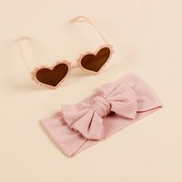 Simple Style Commute Solid Color Bow Knot Plastic Knit Hair Band main image 5