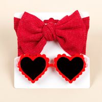 Simple Style Commute Solid Color Bow Knot Plastic Knit Hair Band sku image 2