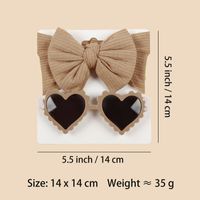 Simple Style Commute Solid Color Bow Knot Plastic Knit Hair Band main image 4