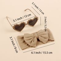 Simple Style Commute Solid Color Bow Knot Plastic Knit Hair Band main image 2