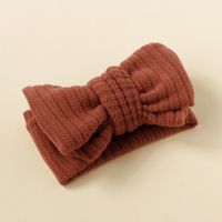 Simple Style Solid Color Bow Knot Cloth Hair Band sku image 13