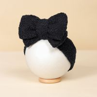 Simple Style Solid Color Bow Knot Yarn Hair Band sku image 1