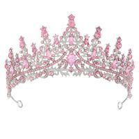 Queen Crown Zinc Alloy Plating Inlay Artificial Diamond Crown sku image 13
