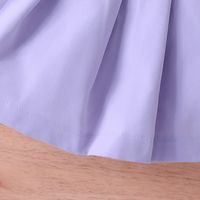 Einfacher Stil Einfarbig Polyester Mädchen Kleidung Sets main image 3