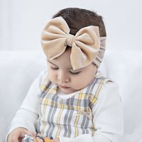 Simple Style Solid Color Bow Knot Cloth Hair Band main image 1