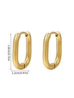 1 Pair Vintage Style Solid Color Plating Copper 18k Gold Plated Silver Plated Hoop Earrings sku image 1