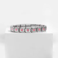 Simple Style Heart Shape Stainless Steel Handmade Bracelets main image 4