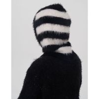 Women's Casual Stripe Eaveless Wool Cap sku image 7