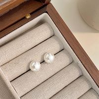 Mode Géométrique Alliage Placage Perles Artificielles Femmes Des Boucles D'oreilles 1 Paire sku image 2