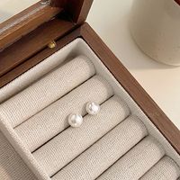 Mode Géométrique Alliage Placage Perles Artificielles Femmes Des Boucles D'oreilles 1 Paire sku image 1