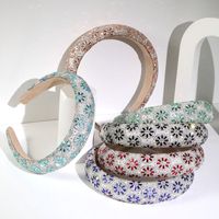 Simple Style Color Block Cloth Handmade Flowers Hair Band main image 1