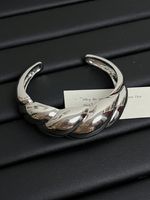 Simple Style Solid Color Metal Plating Women's Bangle sku image 2