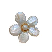 Retro Sweet Flower Mixed Materials Pearl Plating Women's Corsage main image 5