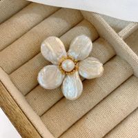 Retro Süss Blume Gemischte Materialien Perle Überzug Frau Korsage main image 1