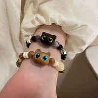 Süß Einfacher Stil Katze Kupfer Perlen Armbänder main image 5