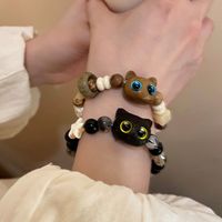 Süß Einfacher Stil Katze Kupfer Perlen Armbänder main image 4