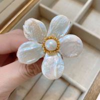 Retro Süss Blume Gemischte Materialien Perle Überzug Frau Korsage main image 2