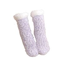 Women's Sweet Solid Color Polyester Crew Socks A Pair main image 3