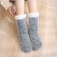 Women's Sweet Solid Color Polyester Crew Socks A Pair sku image 8