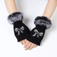 Women's Elegant Streetwear Heart Shape Flower Bow Knot Gloves 1 Piece sku image 5