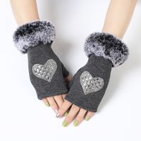 Women's Elegant Streetwear Heart Shape Flower Bow Knot Gloves 1 Piece sku image 20