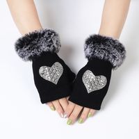 Women's Elegant Streetwear Heart Shape Flower Bow Knot Gloves 1 Piece sku image 19