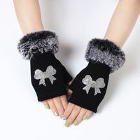 Women's Elegant Streetwear Heart Shape Flower Bow Knot Gloves 1 Piece sku image 11