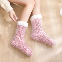 Women's Sweet Solid Color Polyester Crew Socks A Pair main image 5